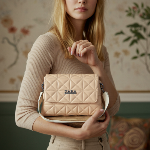 شنطه حريمي لون بيج